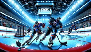 Ishockey players on the ice