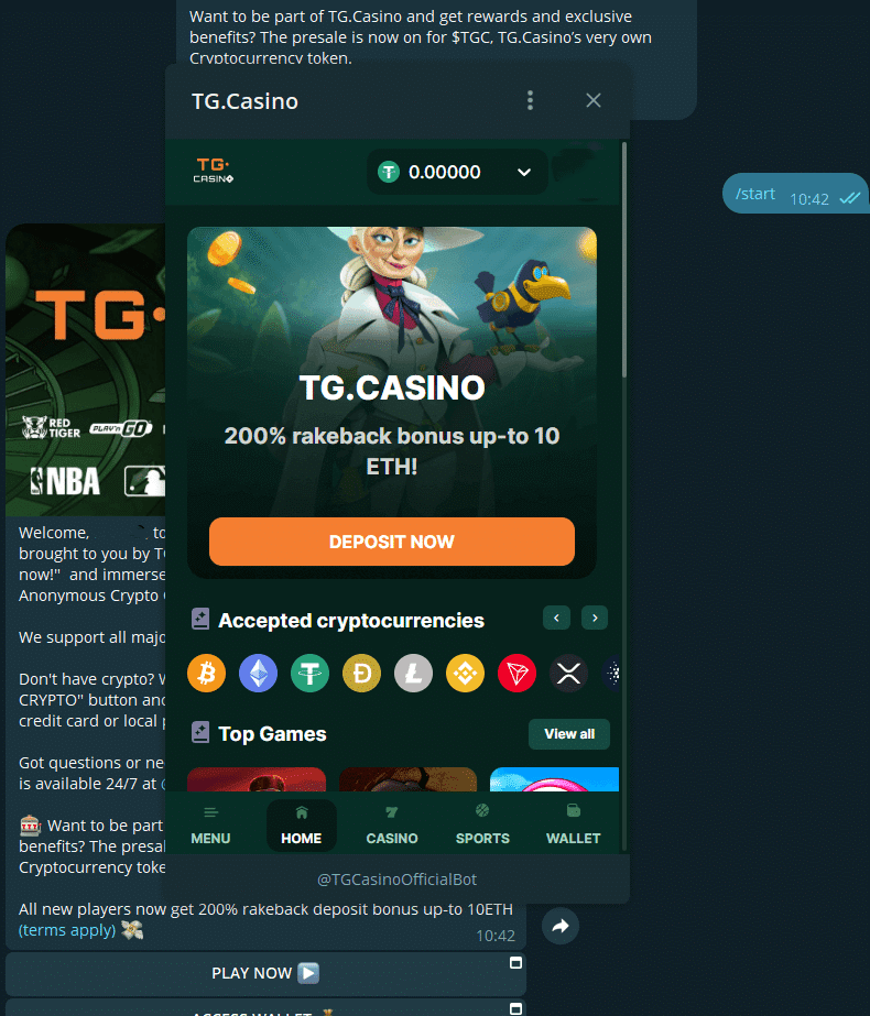 TG Telegram Casino