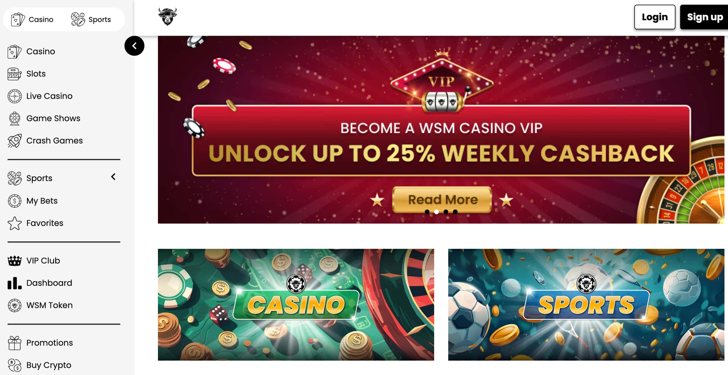 wsm casino krypto casino hjemmeside med VIP bonus