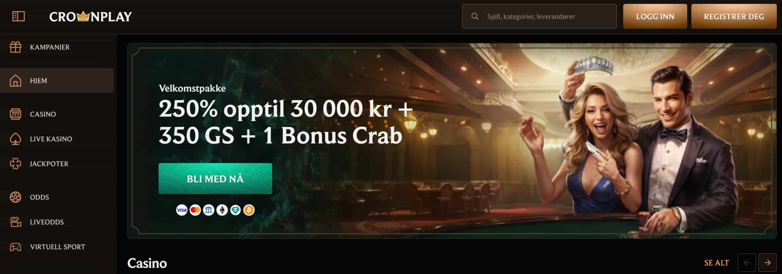 crownplay nettcasino bonus