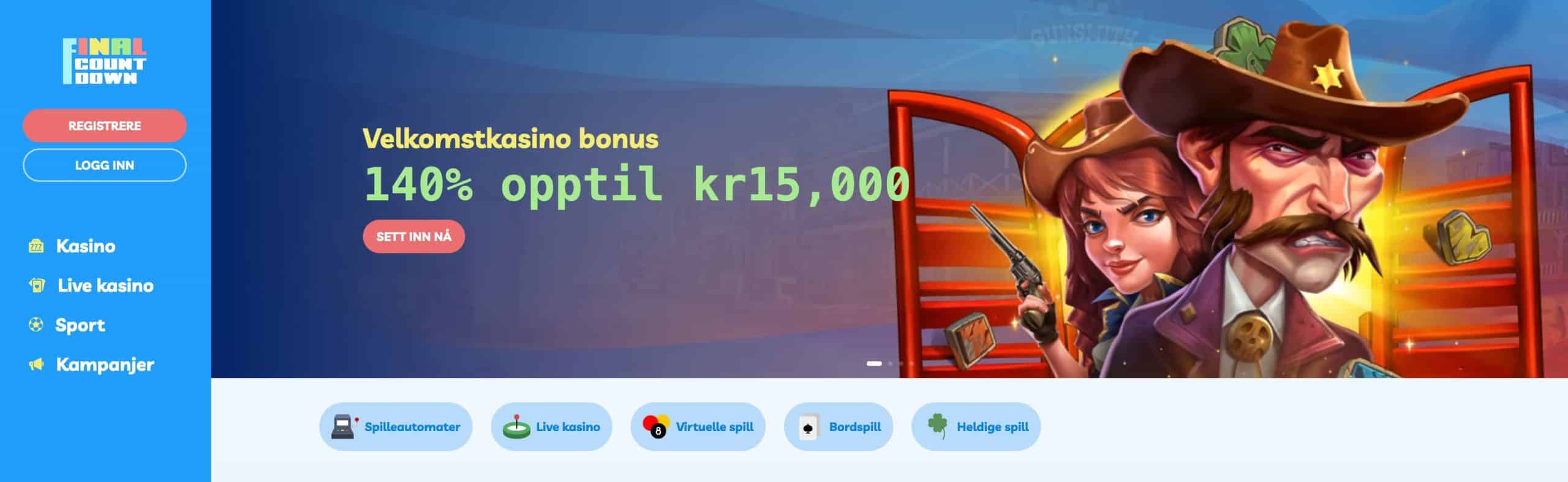 final countdown casino med velkomstbonus