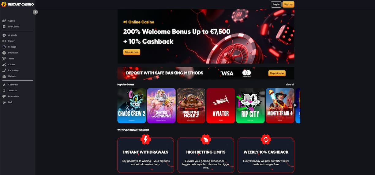 Instant casino norge