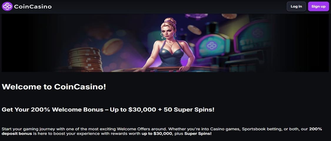 coincasino betting bonus på 200 % opptil 300 000 kr