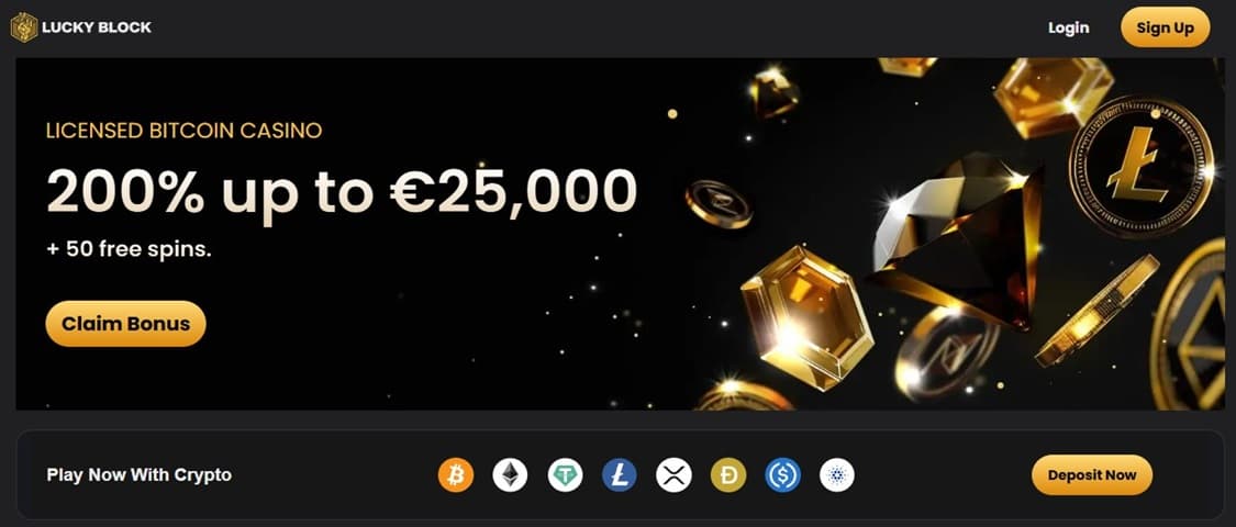 betalingsmetoder tilgjengelig for innskudd på lucky block casino