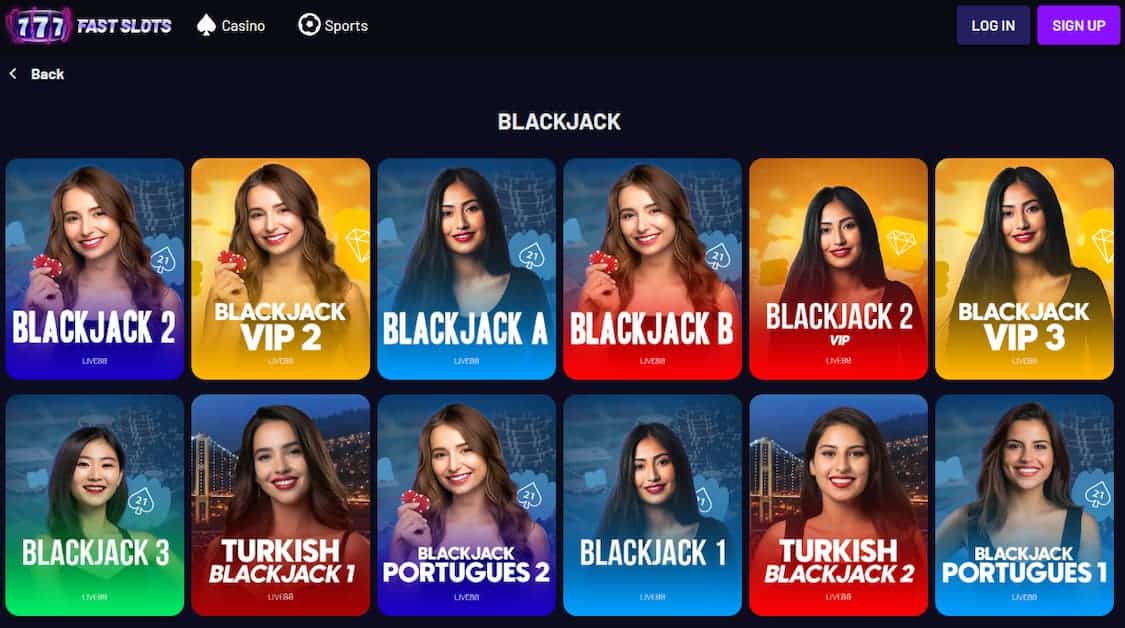 fastslots casino blackjack