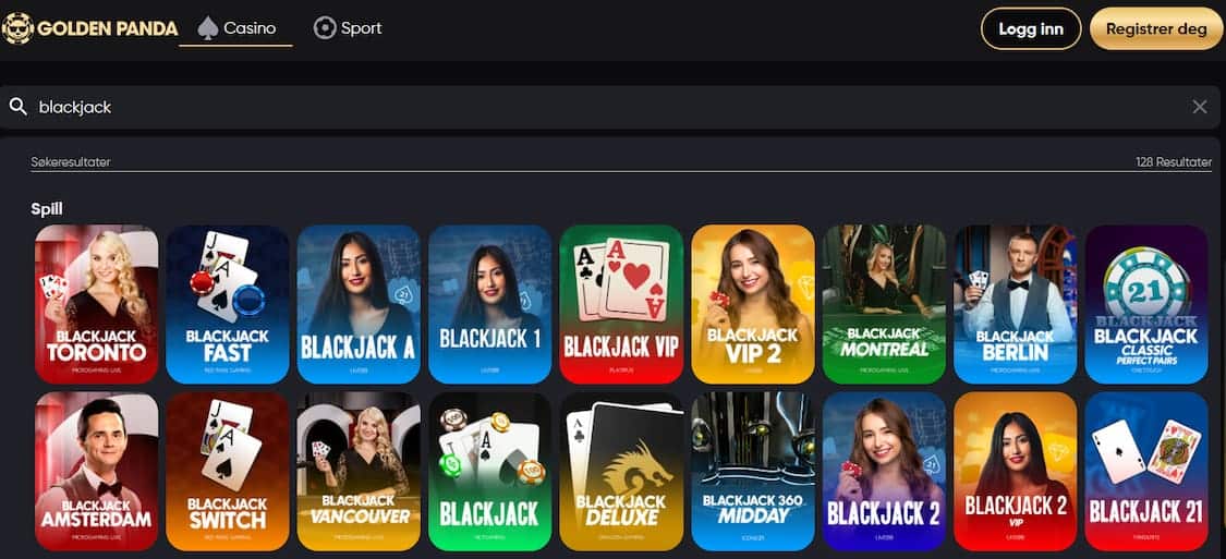 golden panda blackjack