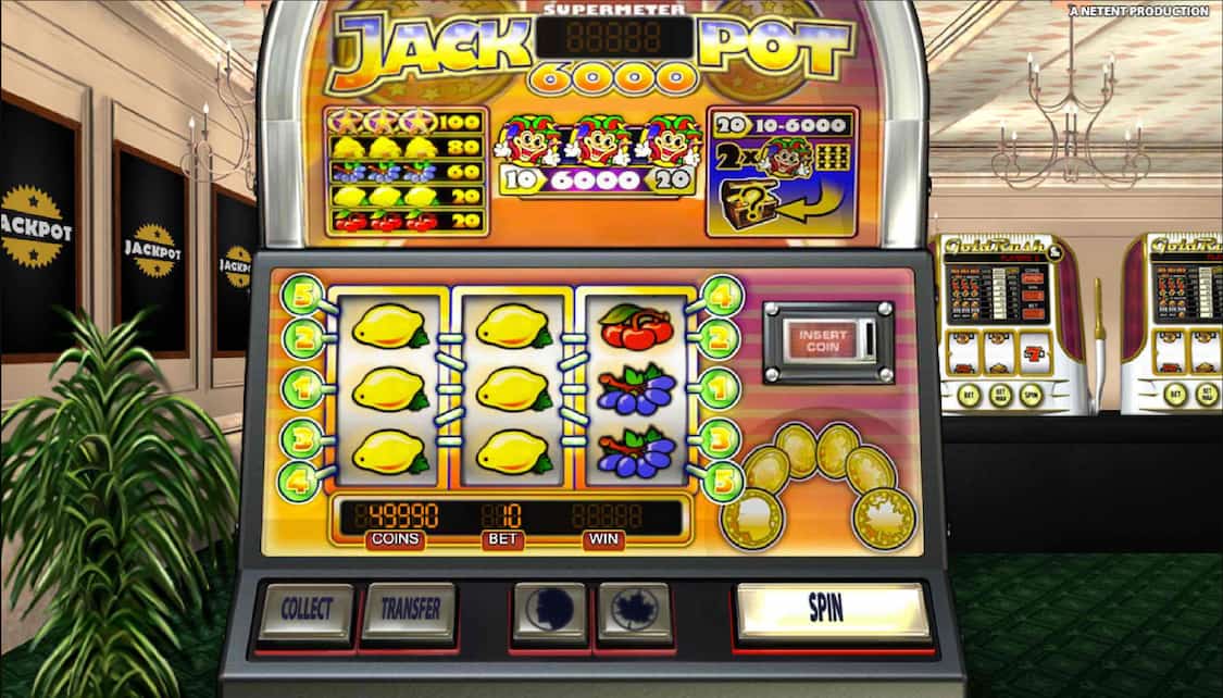 jackpot 6000 spilleautomat fra NetEnt