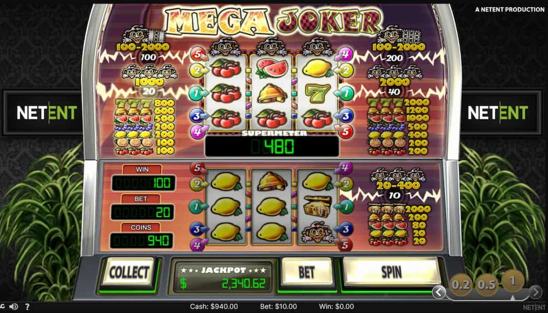 mega joker spilleautomat