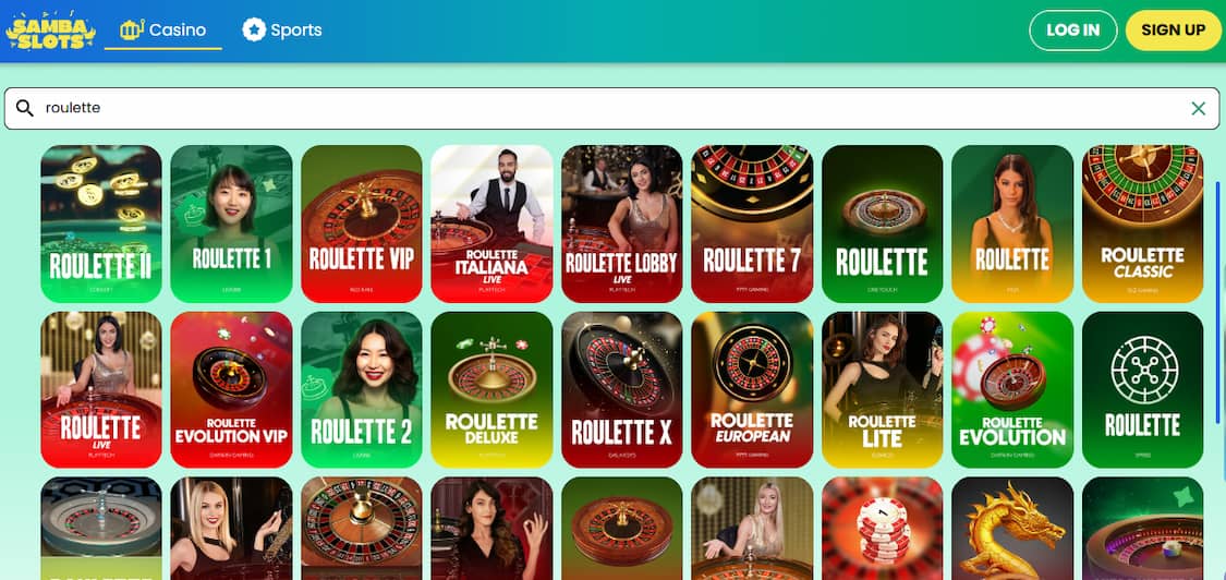 sambaslots live roulette casino