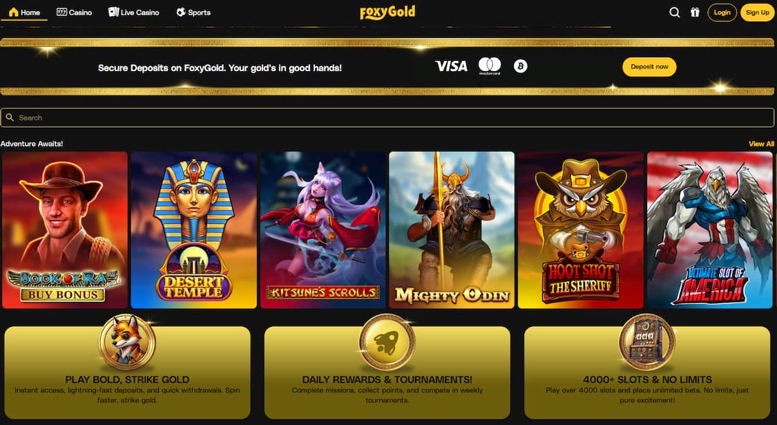 foxy gold casino forside