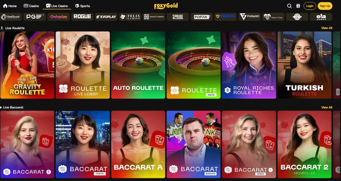 foxygold live casino