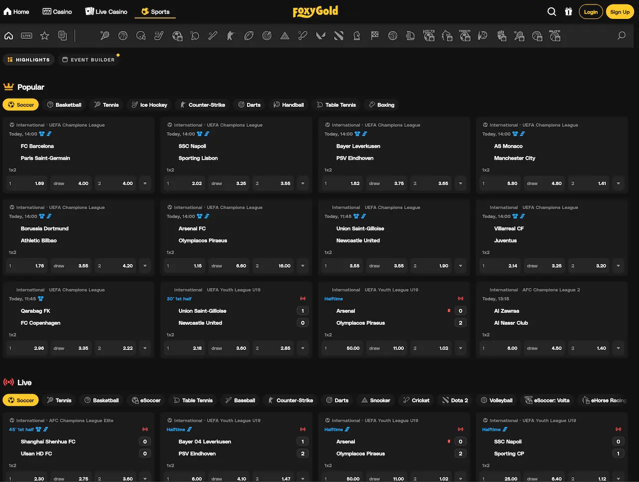foxygold sportsbook