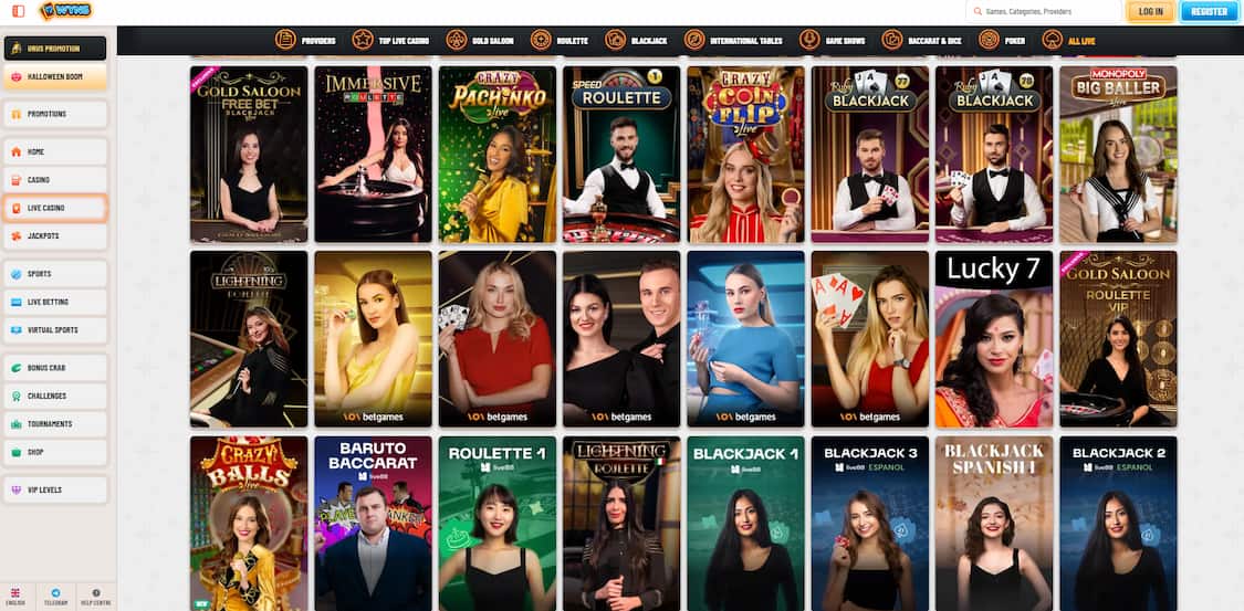 wyns live casino spillutvalg