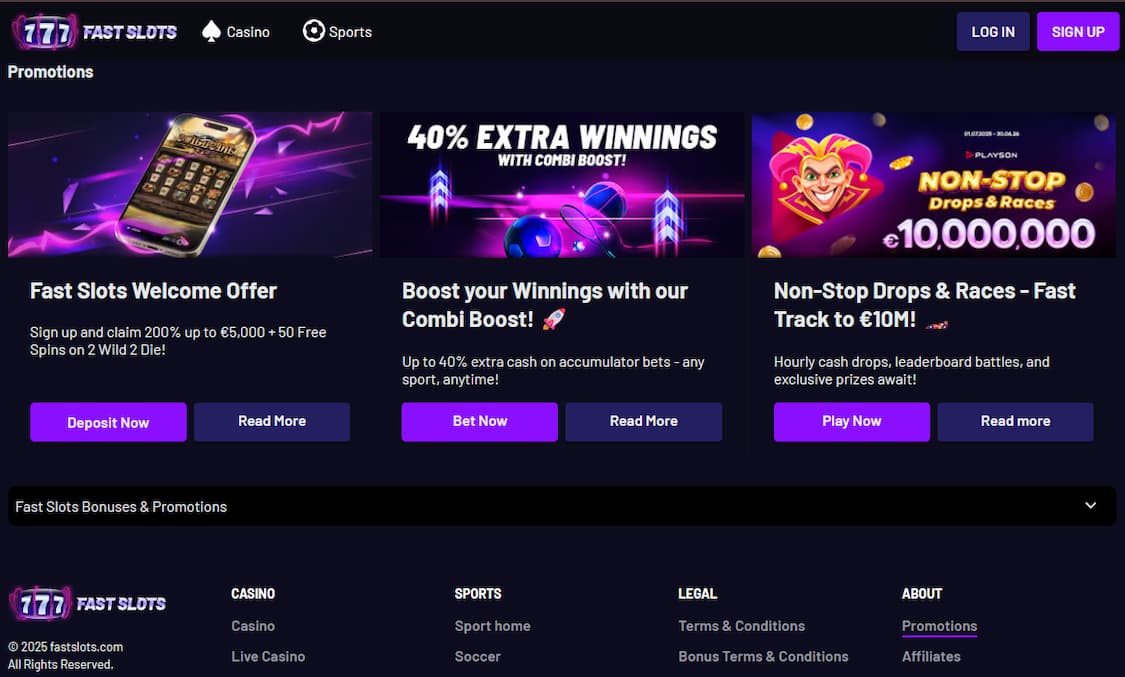 Oversikt over fastslots bonuskampanjer