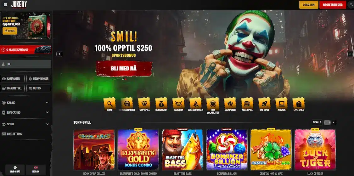 jokery casino forside