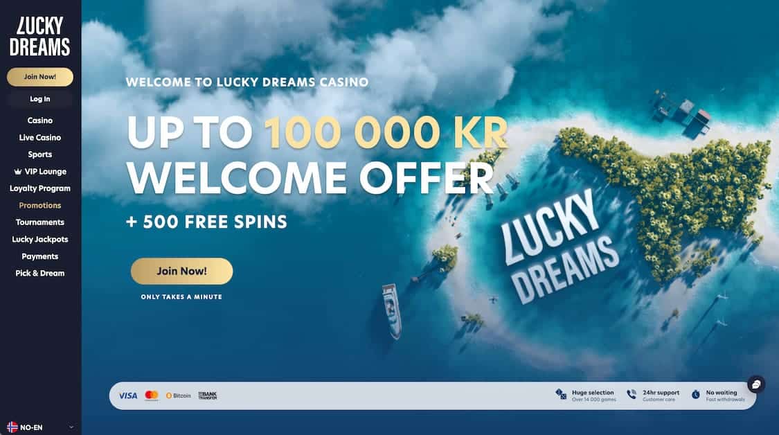 lucky dreams nettside