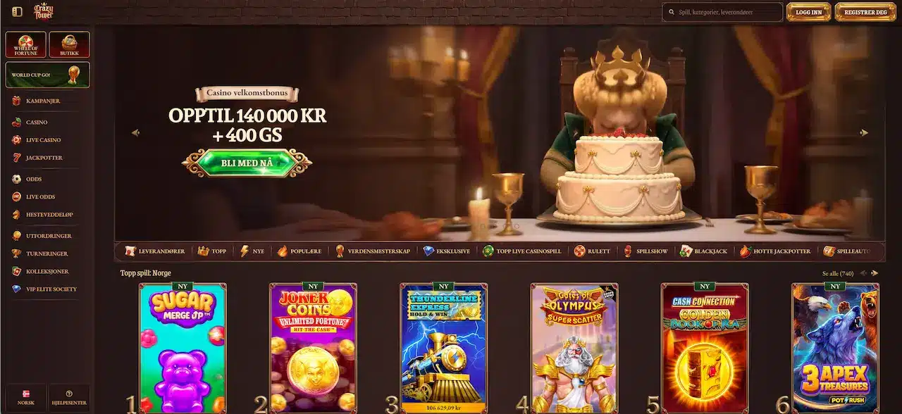 crazy tower casino